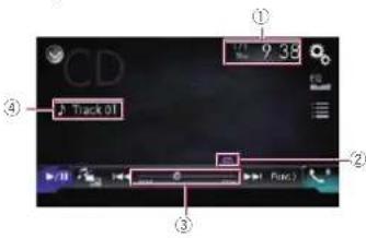 PIONEER AVH-4100NEX - Using the touch panel keys (for video) - 3
