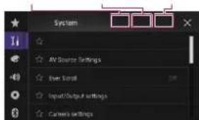 PIONEER AVH-4100NEX - Pulse Área1, a continuación Área2, y mantenga pulsado Área3. - 1