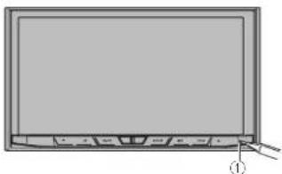 PIONEER AVH-4100NEX - Pulse el botón RESET con la punta de un bolígrafo u otro objeto puntiagudo. - 1