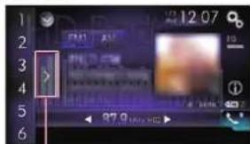 PIONEER AVH-4100NEX - Selecting a preset channel from the preset channel list - 1