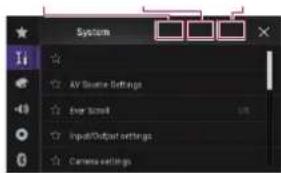 PIONEER AVH-4100NEX - Touch the following keys in the following order. - 2