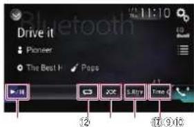 PIONEER AVH-4100NEX - Using the touch panel keys - 2