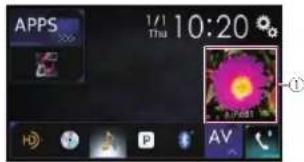 PIONEER AVH-4100NEX - Visualización de la pantalla de función AV - 1