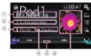 PIONEER AVH-4100NEX - Reproducción de música desde una aplicación del iPod que no sea iPod Music - 2
