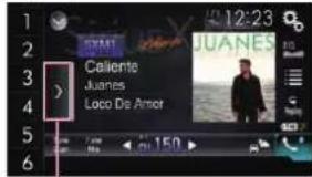 PIONEER AVH-4100NEX - Selecting a preset channel from the preset channel list - 1