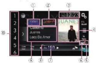 PIONEER AVH-4100NEX - ⑫ Performs manual tuning. - 1