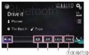 PIONEER AVH-4100NEX - Utilización de las teclas del panel táctil - 2