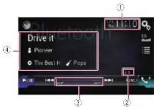 PIONEER AVH-4100NEX - Utilización de las teclas del panel táctil - 3