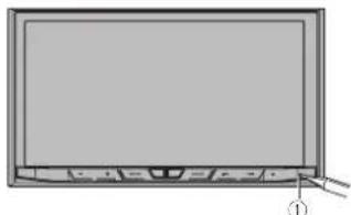 PIONEER AVH-4100NEX - Press the RESET button with a pen tip or other pointed implement. - 1