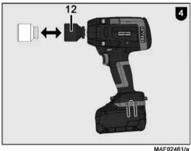 Mafell SR 800-18 - Werkzeug entnehmen: - 1
