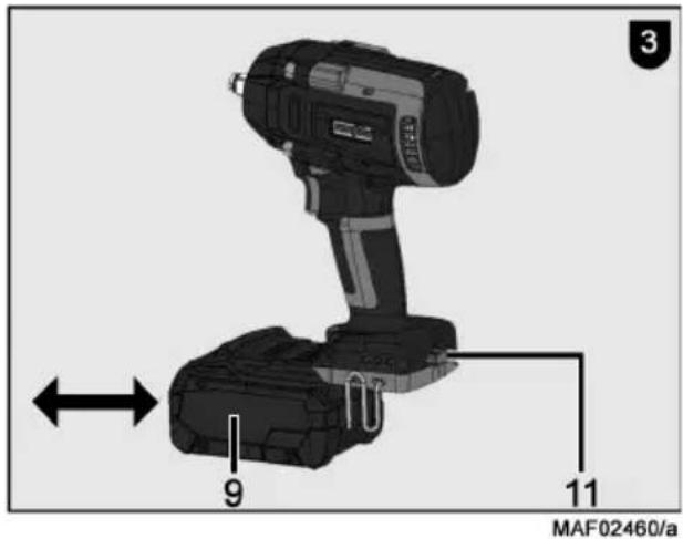Mafell SR 800-18 - Ta ut batteri - 1