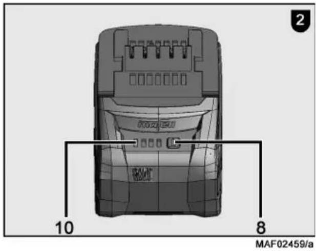 Mafell SR 800-18 - Batteria ricaricabile - stato di carica e indicatore di segnali - 1