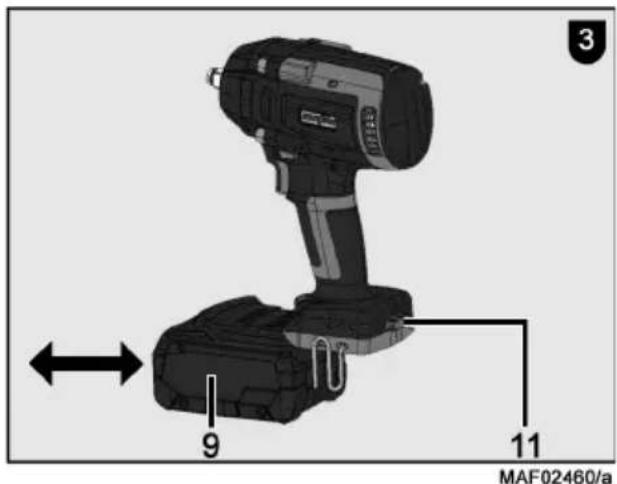 Mafell SR 800-18 - Desmontar el acumulador - 1