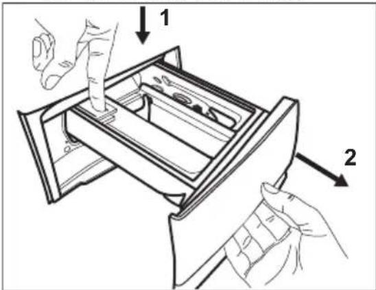 ELECTROLUX EW7W1056B - Vérification de la position du volet du produit de lavage - 2