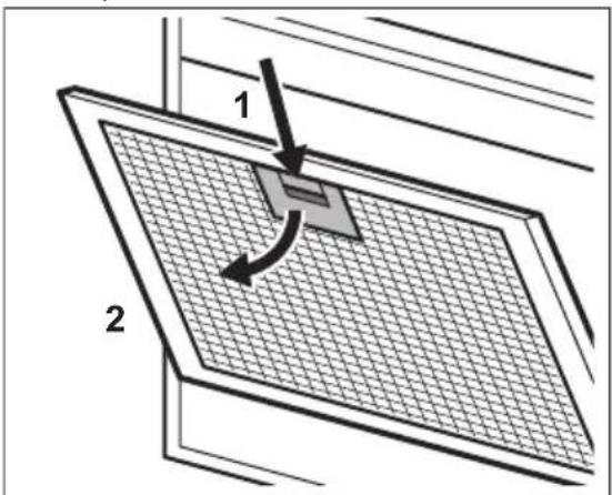 ELECTROLUX LFP626AK - De filter reinigen: - 1