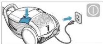 ELECTROLUX UltraOne Plus - PONGA EN MARCHA/PARE LA ASPIRADORA Y AJUSTE LA POTENCIA DE ASPIRACIÓN - 1