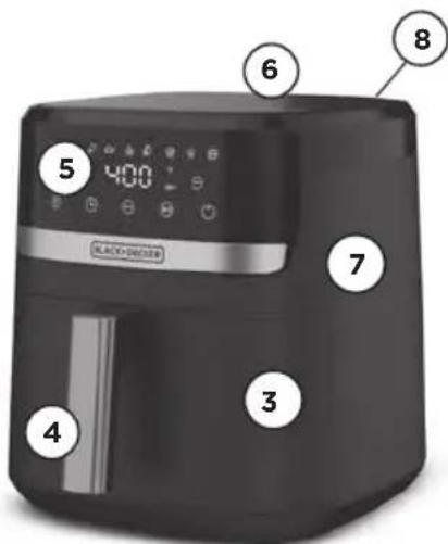 BLACK & DECKER Purifry AFBD82-0BD - IMPORTANTE : Vérifier - 3