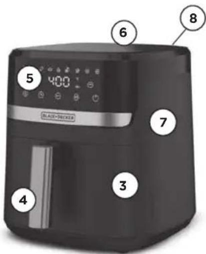 BLACK & DECKER Purifry AFBD82-0BD - PIEZAS Y ACCESORIOS - 3