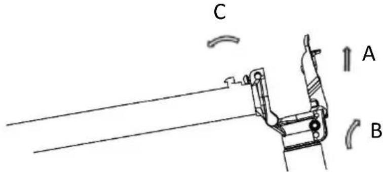 WISPEED C10-55 MAX - Pliage de la trottinette - 1