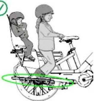 Urban Arrow Breeze - No footrests, no protection bar, no backrest, no seat cushion, 1 children's seat, no luggage, passenger in front position - 1