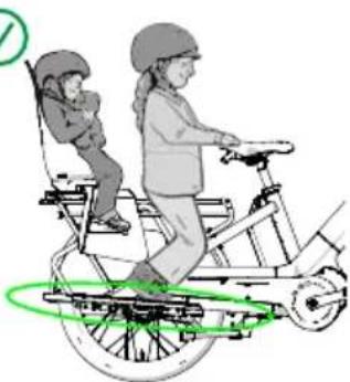 Urban Arrow Breeze - Ingen fodstøtter, ingen Protecetion Bar, intet ryglæn, ingen sædehynde, 1 barnestol, ingen bagage, passager i forreste position - 1