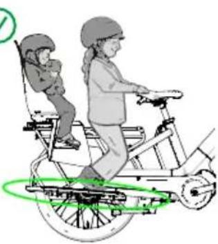 Urban Arrow Breeze - Pas de repose-pieds, pas de barre de protection, pas de dossier, pas de coussin de siège, 1 siège enfant, pas de bagages, passager avant - 1