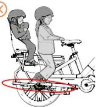 Urban Arrow Breeze - Pas de repose-pieds, pas de barre de protection, pas de dossier, pas de coussin de siège, 2 sièges enfant, pas de bagages - 1