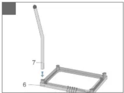 TEFAL CB6081 Largo Type 6502 Serie 1 - Assemble the support legs: - 2
