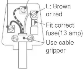 TEFAL CB6081 Largo Type 6502 Serie 1 - WARNING : ALL APPLIANCES MUST BE EARTHED. - 1