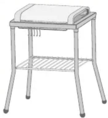 TEFAL CB6081 Largo Type 6502 Serie 1 - Assemble the support legs: - 7