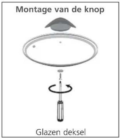 TEFAL Easy Wok WO1515 - Montage van de knop en de handgrepen - 1