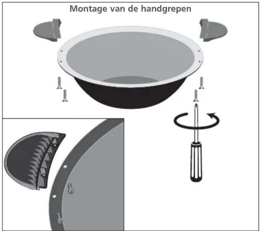 TEFAL Easy Wok WO1515 - Montage van de knop en de handgrepen - 2