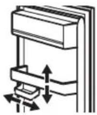ELECTROLUX KNA6DE18S - Positioning the shelves - 1