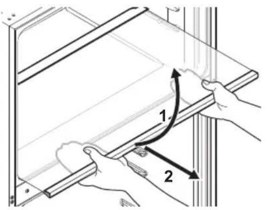 ELECTROLUX ETS3LE16S - Colocación de las estanterías - 1
