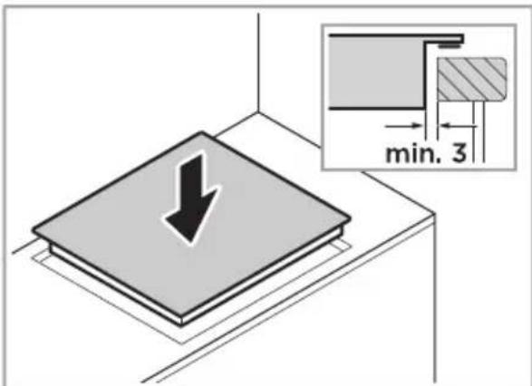 MIDEA MIH744BE325GKD - Inserting the appliance - 1