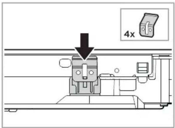 MIDEA MIH744BE325GKD - Localisation des supports de fixation - 2