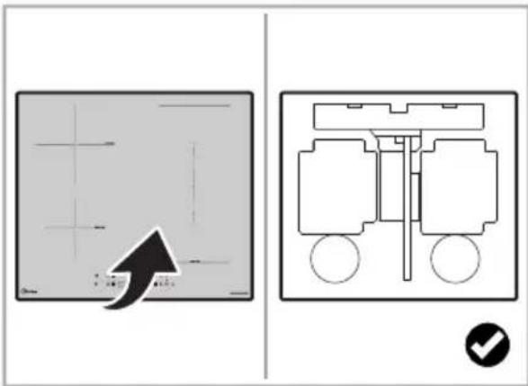 MIDEA MIH744BE325GKD - Attaching the sealing strip - 1