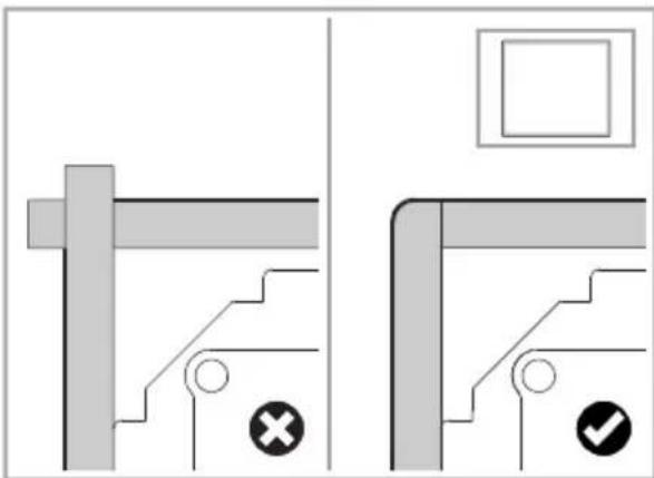 MIDEA MIH744BE325GKD - Attaching the sealing strip - 2