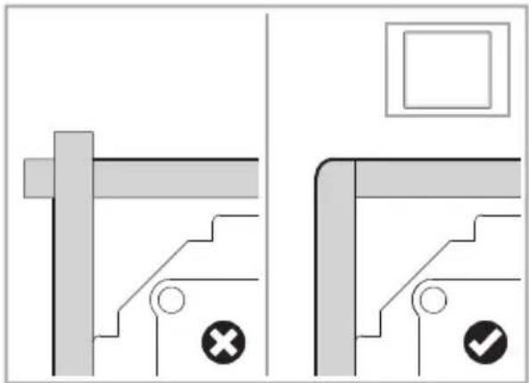 MIDEA MIH744BE325GKD - Anbringen des Dichtungsstreifens - 2