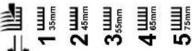 Powertec RPLM224 - Explanation of the symbols on the device - 39