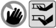Powertec RPLM224 - Erklärung der Symbole auf dem Gerät - 8