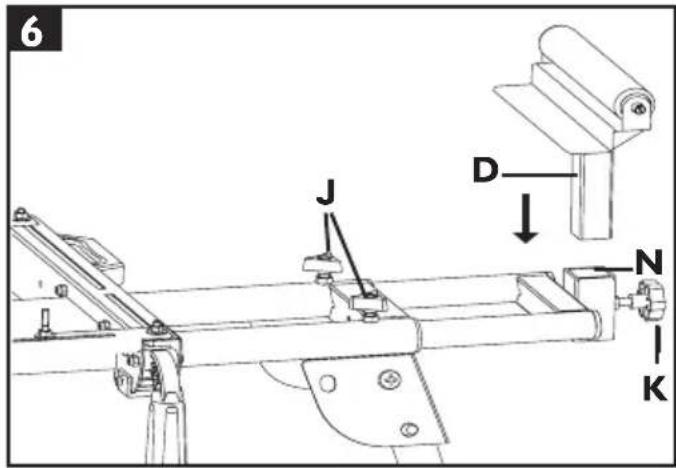 JCB MS-ST - Montare i bracci di supporto (Fig. 5) - 1