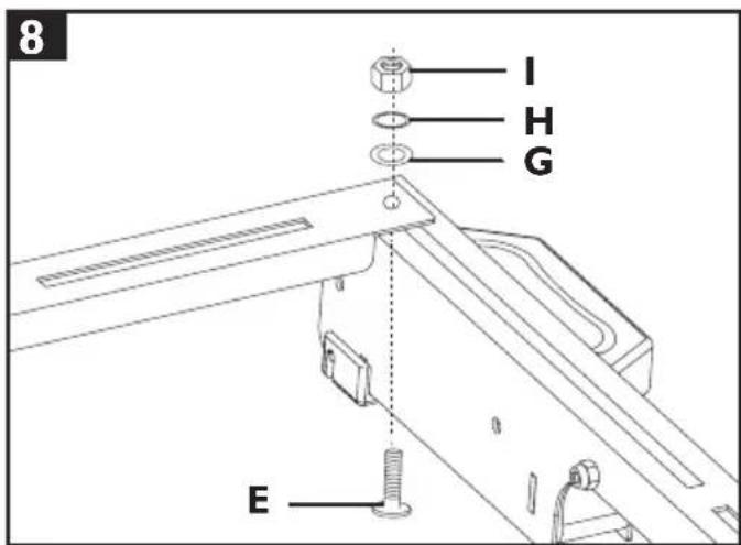 JCB MS-ST - Montare i bracci di supporto (Fig. 5) - 3