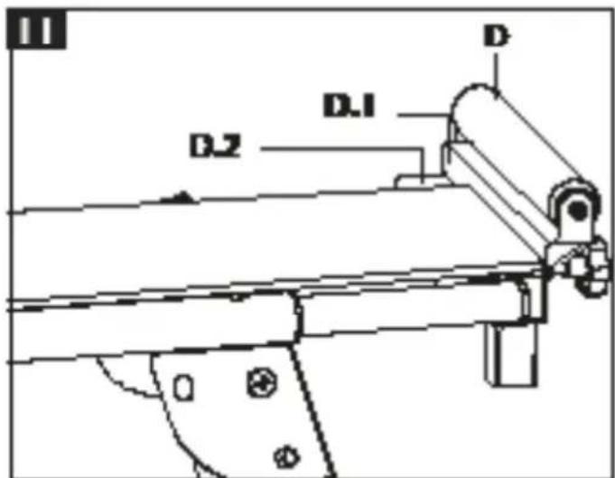 JCB MS-ST - If your machine has different hole spacing for mounting, use the crossbars (C) provided as an adapter as follows: - 3