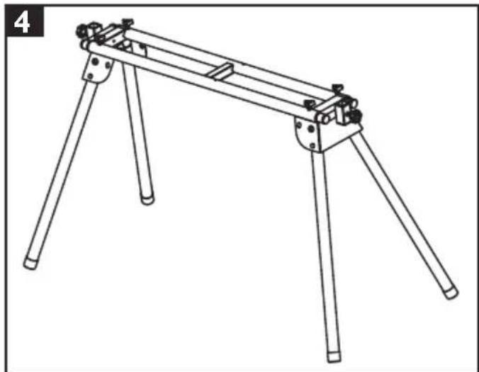 JCB MS-ST - Montaje del soporte de la sierra ingletadora (Fig. 3-4) - 1