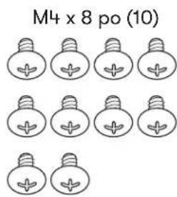 M4 x 8 po (10)