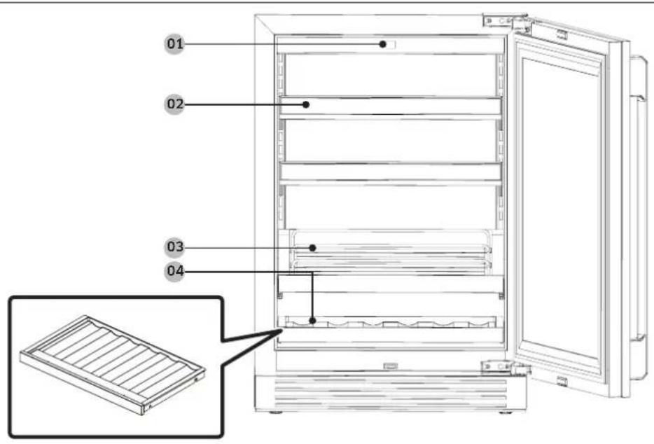 Dacor Modernist DRR24G7400APDA - Pièces incluses - 1
