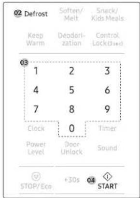 SAMSUNG MS19DG8500SRAC - Defrost(Descongelar) - 1