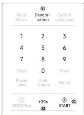 SAMSUNG MS19DG8500SRAC - Deodorization (Désodorisation) - 1