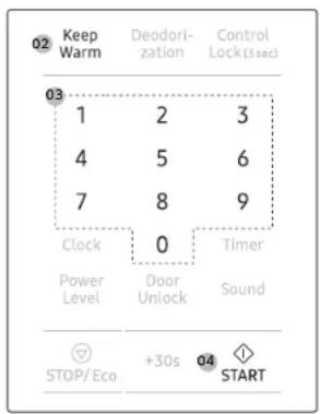 SAMSUNG MS19DG8500SRAC - Keep Warm - 1